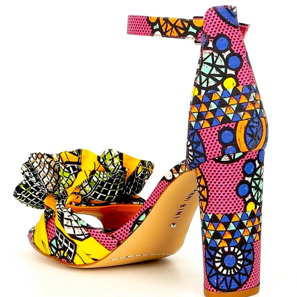 Gianni Bini Colorful Patterned Heels